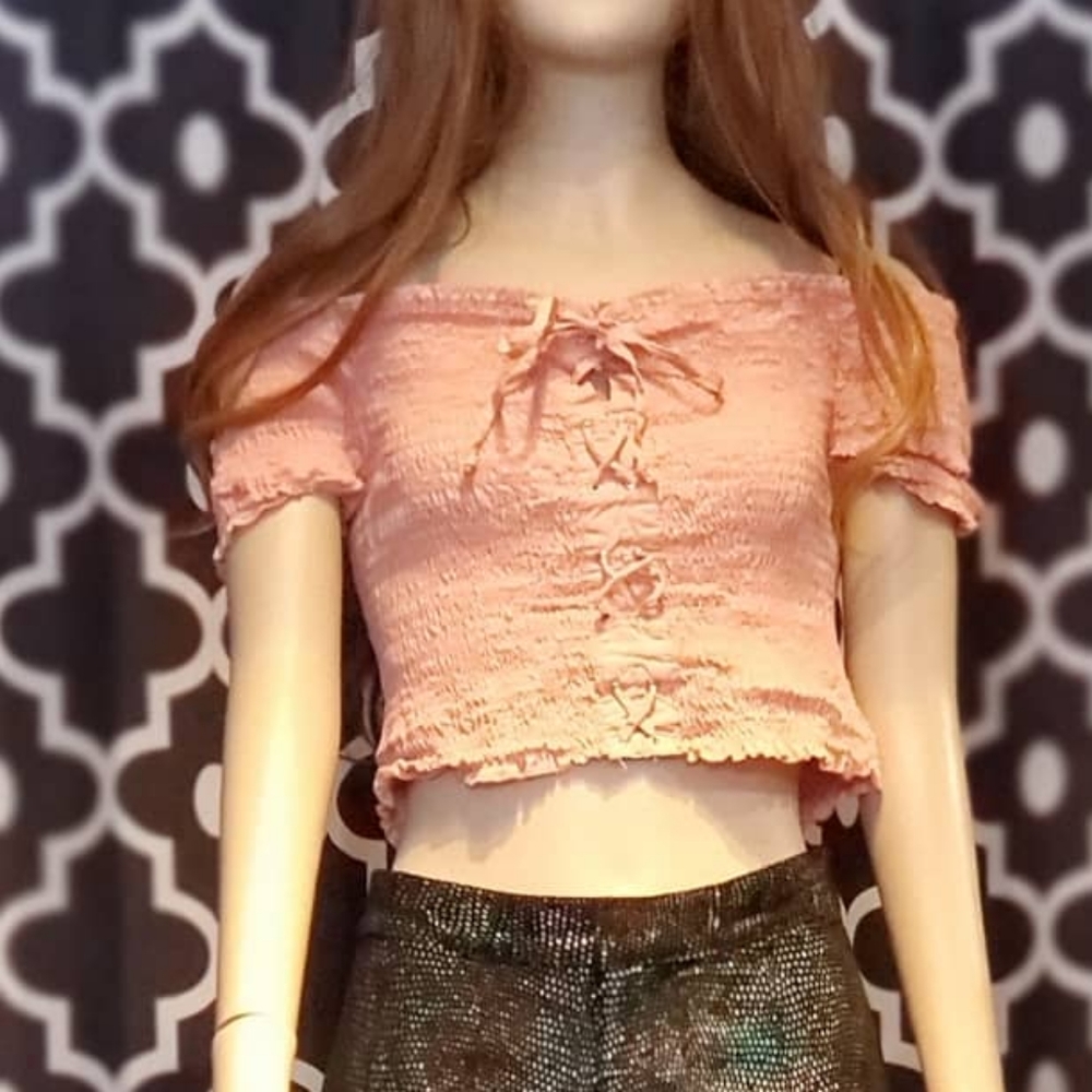 Vintage crop blouse